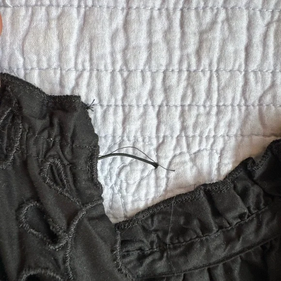 JCrew Midi Black Eyelet Dress 2T - Picture 7 of 8